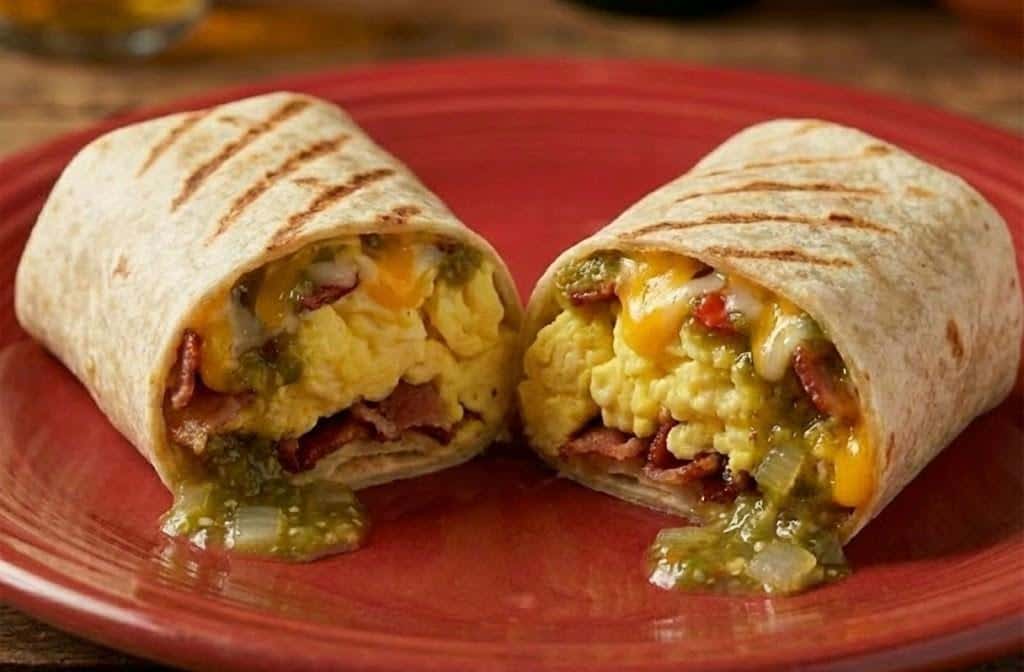 #1 Bacon 10" Breakfast Burrito